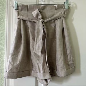 ASOS Paper Bag Bowknot Elastic Waist Shorts 6